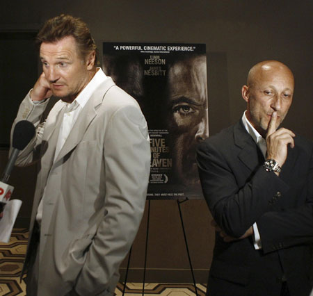 Liam Neeson arrives for a screening of the film 