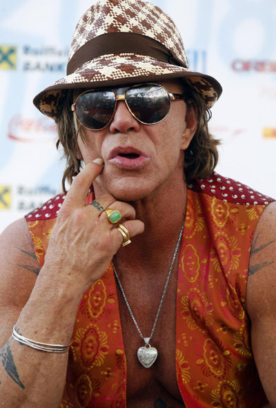 Mickey Rourke: shining star at the Sarajevo Film Festival