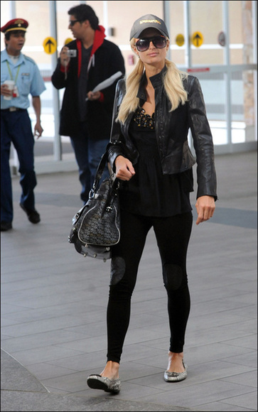 Paris Hilton sighted at Airport