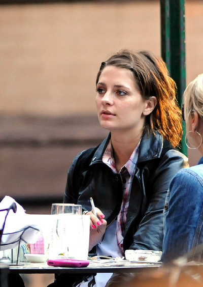 Mischa Barton enjoys lunch with friends in West Village