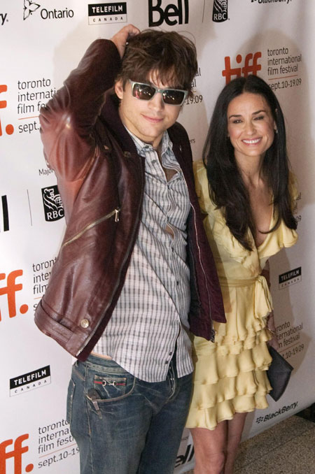 Demi Moore and Ashton Kutcher at 34th Toronto Int'l Film Festival