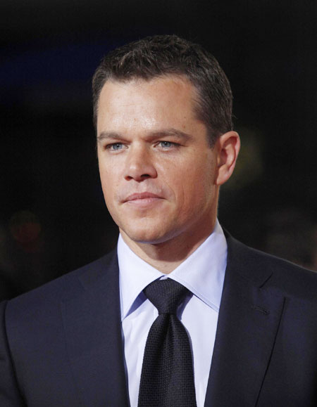 Actor Matt Damon arrives at the premiere of 