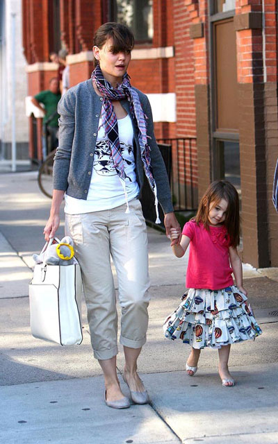 Katie Holmes spending time with Suri Cruise in Boston