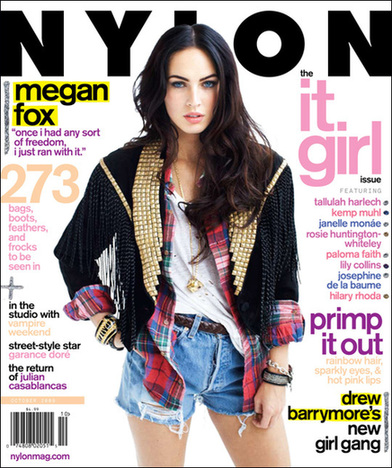 Megan Fox covers nylon October issue