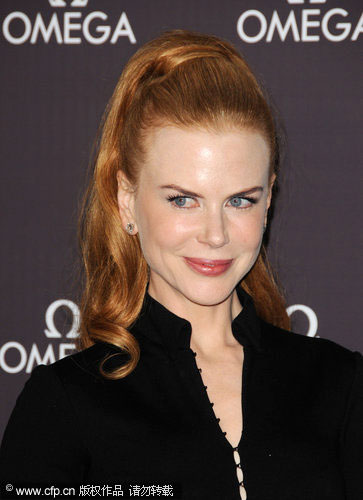 Nicole Kidman visits the Omega flagship boutique in NY