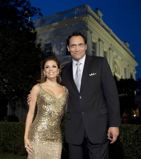 Eva Longoria and other celebs attend Hispanic music event at White House