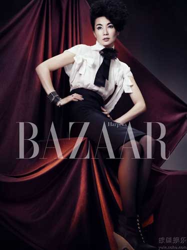 Maggie Cheung covers Harper's Bazaar