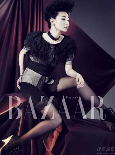 Maggie Cheung covers Harper's Bazaar