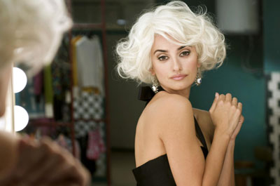 Penelope Cruz on the set of 