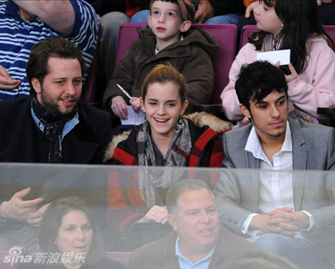 Emma Watson's hockey date