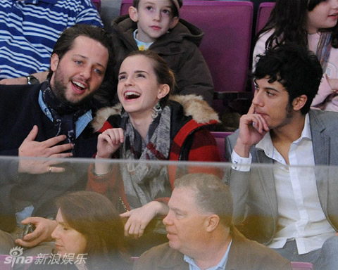 Emma Watson's hockey date