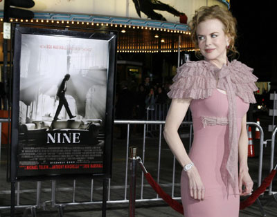 Nicole Kidman,Cruz and Fergie arrive at screening of film 
