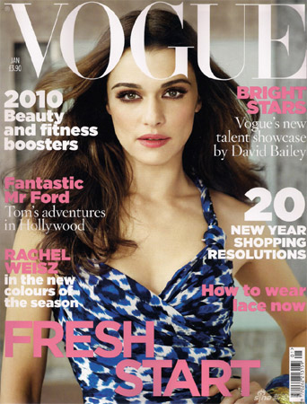 Rachel Weisz on cover of Vogue