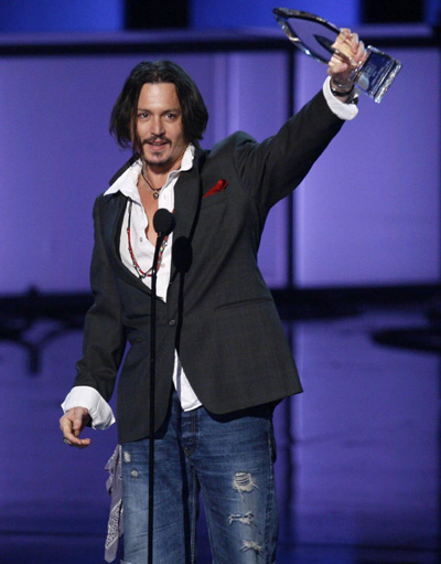 Celebrities at the 2010 People's Choice Awards in L.A.