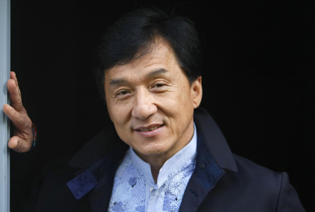 Jackie Chan on a press day for his upcoming movie