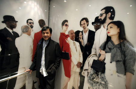 Jackie Chan on a press day for his upcoming movie