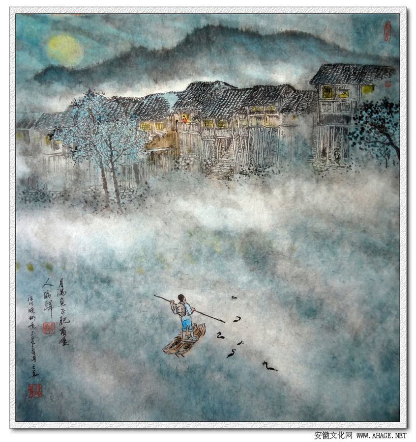 汪晓彬的古镇系列画