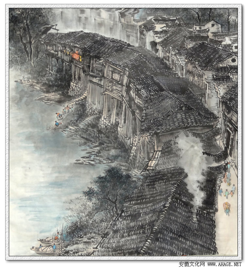 汪晓彬的古镇系列画