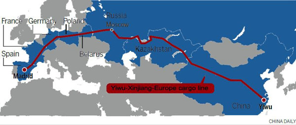 World's longest train journey along the new Silk Road