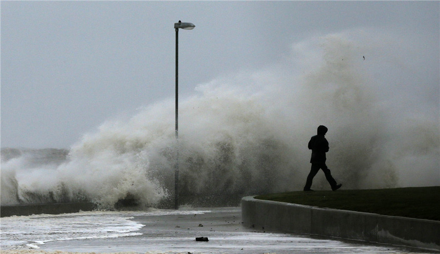 Arctic storm hits Europe