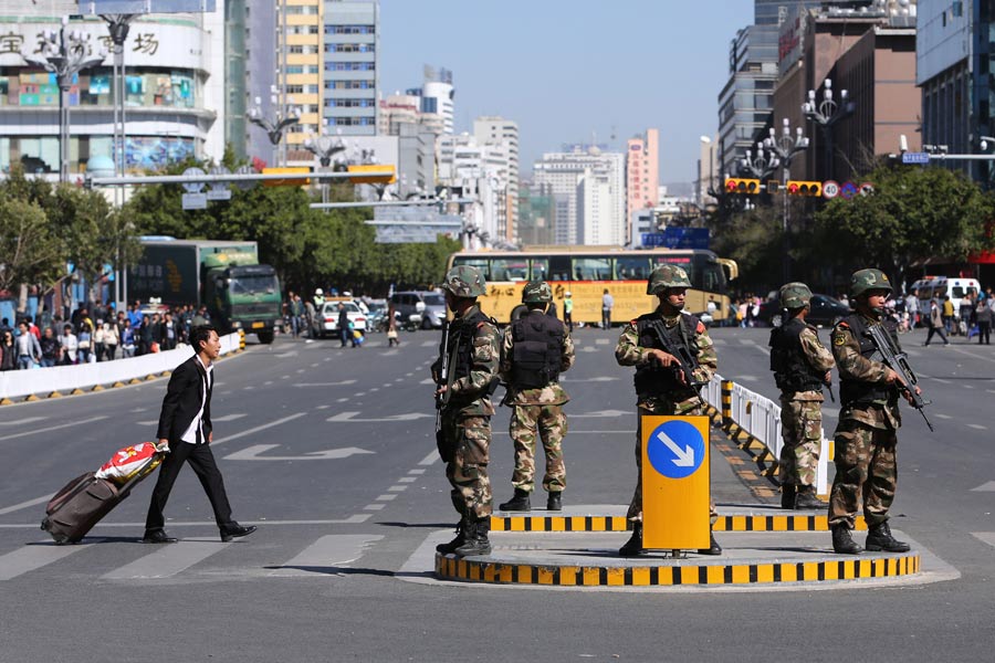 In photos: Terror attack in Kunming