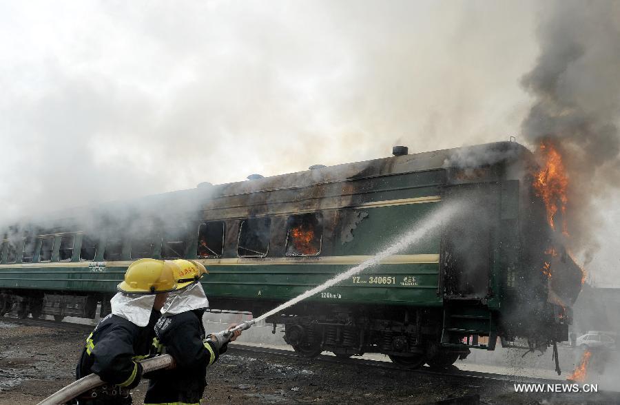 Fire control drill held in Inner Mongolia