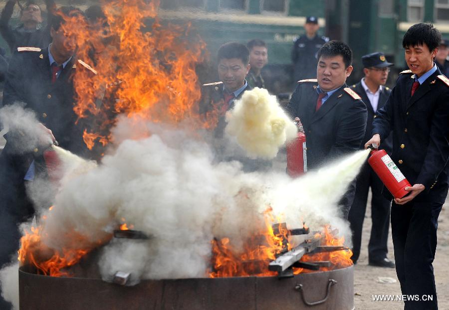 Fire control drill held in Inner Mongolia