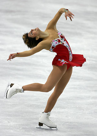 Julia Sebestyen of Hungary performs in the women's free program during the Figure Skating competition at the Torino 2006 Winter Olympic Games in Turin, Italy, February 23, 2006. [Reuters]