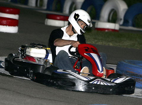 Michael Ballack drives 