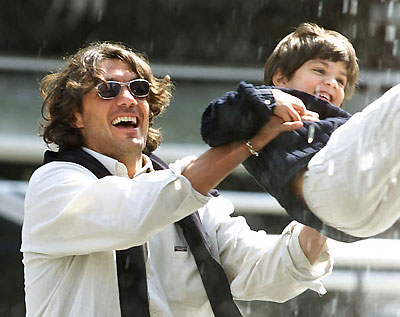Paolo Maldini and his son Christian Maldini