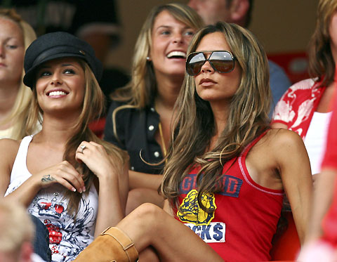 Cheryl Tweedie and Victoria Beckham
