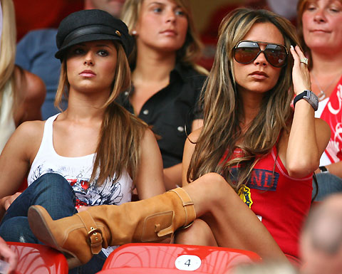 Cheryl Tweedie and Victoria Beckham
