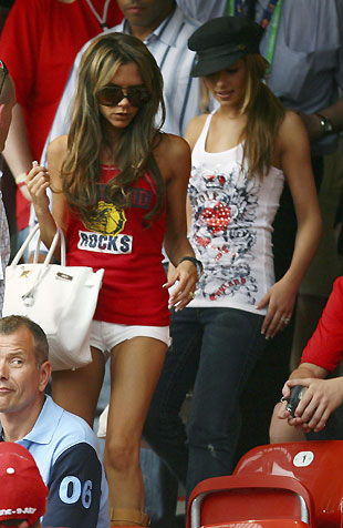 Cheryl Tweedie and Victoria Beckham