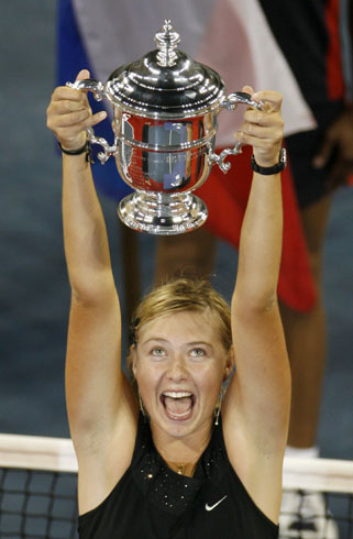 sharapova, maria sharapova, tennis, us open