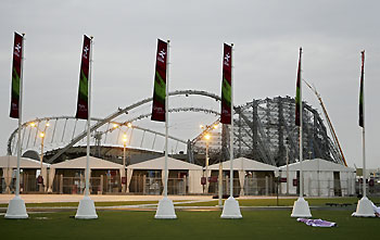 A general view shows the the Khalifa Stadium which will be the main venue for the 2006 Asian Games in Doha November 20, 2006.