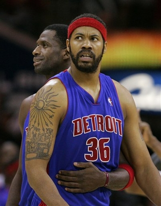 rasheed wallace. An upset Rasheed Wallace (36)