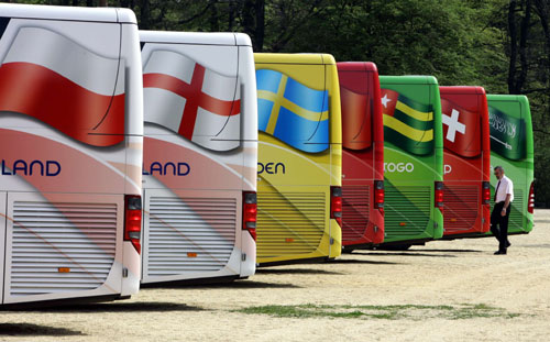 Cute busses for World Cup