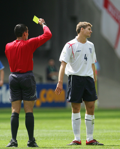 Yellow and red cards at World Cup