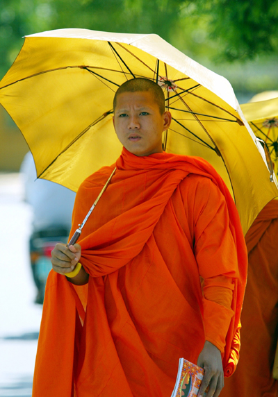 Monks, also soccer fans