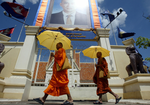 Monks, also soccer fans