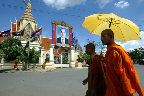 Monks, also soccer fans