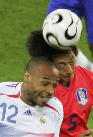 S. Korea ties with France 1-1