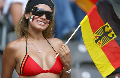 Germany and Trinidad fans
