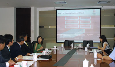 S. Korean delegation visits BOCOG
