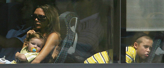 The Beckhams back to England