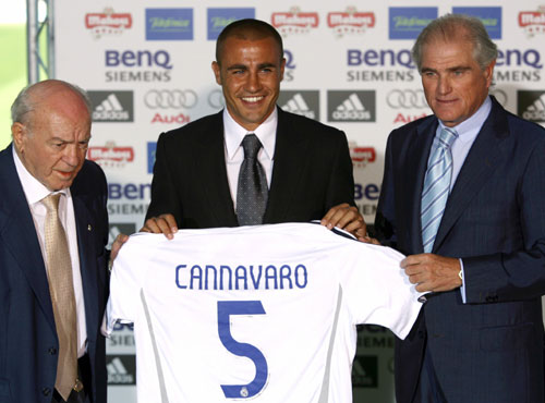 cannavaro real madrid jersey