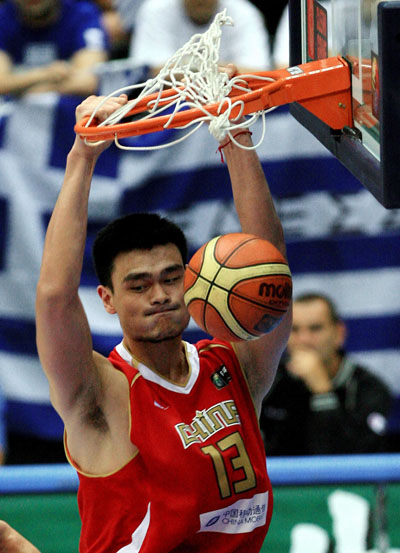 China loses to Greece 95-64