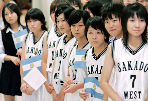 Basketball training session