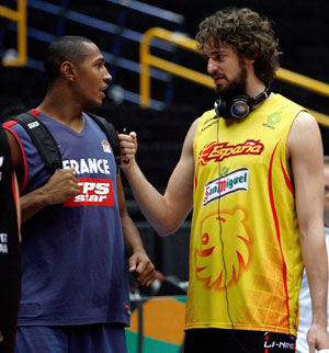 Basketball training session