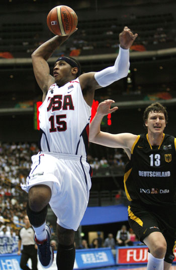 US beat Germany to reach worlds semis